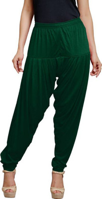 ANJANAI FASHIONS Cotton Blend Solid Patiala