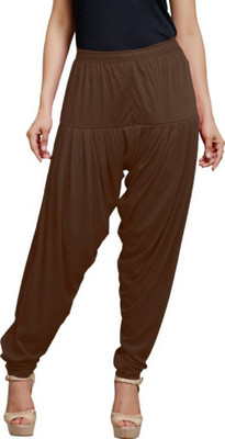 ANJANAI FASHIONS Cotton Blend Solid Patiala