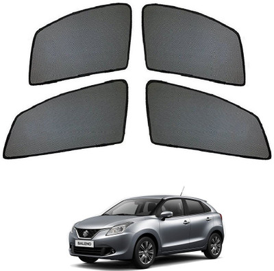 AuTO ADDiCT Side Window, Rear Window Sun Shade For Maruti Suzuki Baleno(Black)