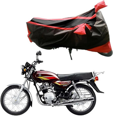 ELECTRIBLES Two Wheeler Cover for Yamaha(Crux, Black, Red)