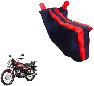 KAROBAR Two Wheeler Cover for Hero(HF Dawn, Black, Red)