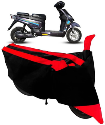 KAROBAR Two Wheeler Cover for Suzuki(Sling Shot Plus, Red, Black)