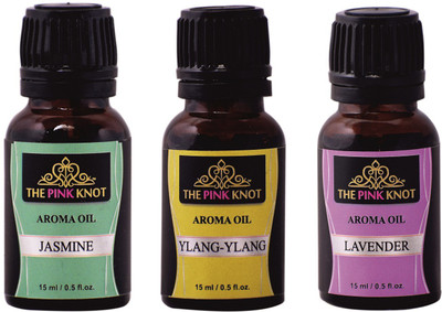 THE PINK KNOT Jasmine , Ylang-Ylang & Lavender set of three aromatic fragrant diffuser oil (15ml each) Aroma Oil Jasmine , Ylang-Ylang & Lavender set of three aromatic fragrant diffuser oil (15ml each)(3 x 15 ml) THE PINK KNOT Jasmine , Ylang-Ylang & Lavender set of three aromatic fragrant diffuser oil (15ml each) Aroma Oil Jasmine , Ylang-Ylang & Lavender set of three aromatic fragrant diffuser oil (15ml each)(3 x 15 ml)