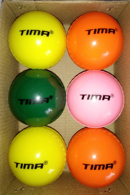 TIMA Wind Cricket Ball for Tennis Garden Play Cricket Synthetic Ball(Standard, Pack of 6, Multicolor)