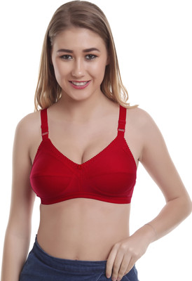 Alishan Minimizer Bra Women T-Shirt Lightly Padded Bra(Red)