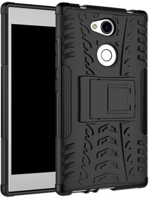 MOBIRUSH Back Cover for Sony Xperia L2 Dual(Black, Rugged Armor, Pack of: 1)