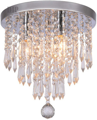 D4P Crystal Chandelier LED Ceiling Light Pendant Bulb Light Fixture Chandelier Ceiling Lamp(Yellow)