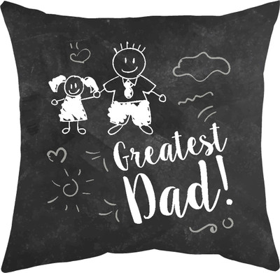 Tarun Crafts Father's Day Microfibre Solid Floor Cushion Pack of 1(Multicolor)