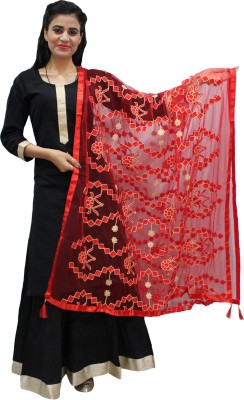 Hautemoda Net Embroidered Women Dupatta