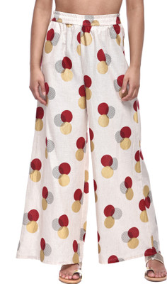 Pistaa Flared Women Red Trousers