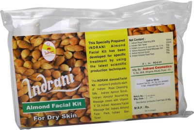 Indrani Cosmetics Almond Facial Kit 400 gm(6 x 66.67 g)