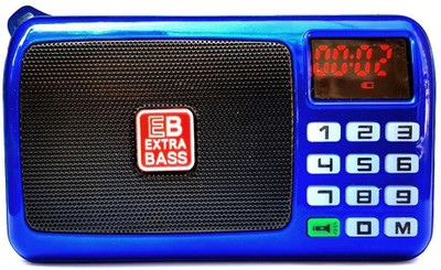 

CRETO SM-53 Radio FM Player With LED Torch USB/AUX/TF Card Player FM Radio(Blue)