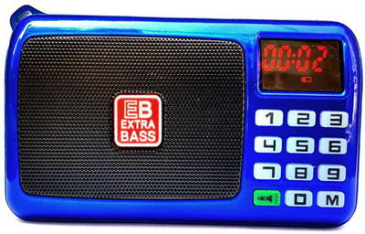 

CRETO SM-53 FM Radio Mp3 Player With LED Torch USB, AUX & TF Card Player FM Radio(Blue)