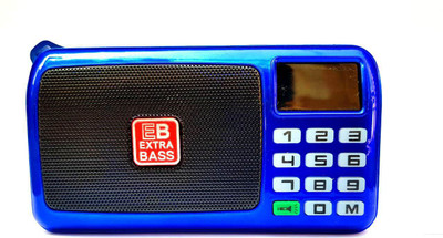 

CRETO SM-53 Pocket FM Radio with LED Torch Support USB, AUX & SD Card FM Radio(Blue)
