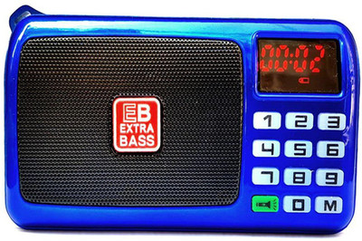 

CRETO SM-53 FM Radio USB/AUX/TF Card Player With Inbuilt LED Torch FM Radio(Blue)