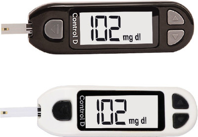 Control D White & Black 2 Kits Glucometer(White, Black)