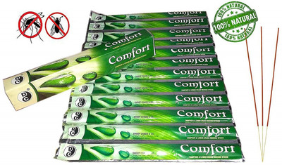 Poojan Samagri ComfortDC lemon grass mosquito repellent incense sticks (120 Units) Lemon Grass(1, Set of 1)
