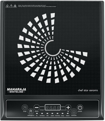 

Maharaja Whiteline Star Ceramic Induction Cooktop(Black, Push Button)