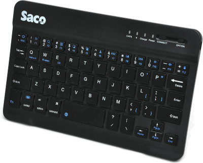 Saco keyboard Bluetooth Tablet Keyboard(Black)
