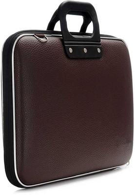 JK Leather 15.6 inch Expandable Laptop Case(Brown)