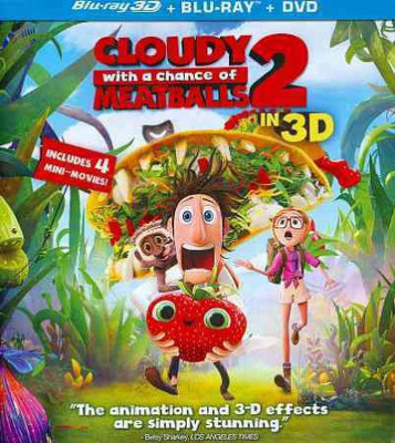 CLOUDY WITH A CHANCE OF MEATBALLS 2 3(Blu-ray English)