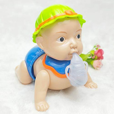 Toyvala Musical Crawling Baby Toy - Dazzling 3D Lights & Dynamic Sound-153(Multicolor)