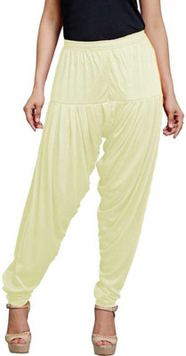 ANJANAI FASHIONS Cotton Blend Solid Patiala