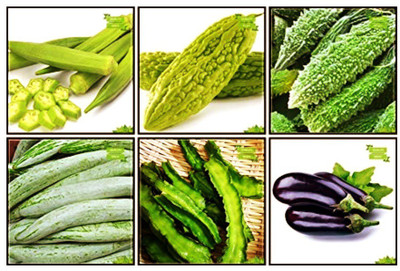 OhhSome Best Combo Combo Vegetable Seeds : Bhindi (Arka Anamika), Bittergourd, Bittergourd Priyanka - White Large Spindle Fruits , Snakegourd, Winged Bean(Revathy), Brinjal Fruit Seeds For Home Garden Seed(20 per packet)