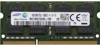 Samsung 1600Mhz Low voltage 1.35v RAM DDR3 4 GB (Dual Channel) Mac, Laptop (M471B5273CH0-YK0 PC3L 12800s)