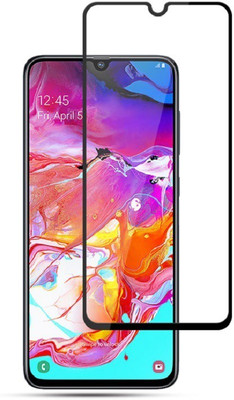 Q Box Edge To Edge Tempered Glass for samsung galaxy A70(Pack of 1)