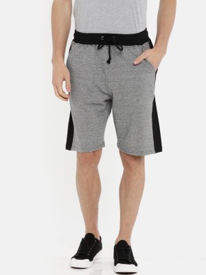 ARISE Color Block Men Black Regular Shorts