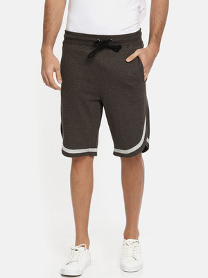 ARISE Color Block Men Brown Regular Shorts