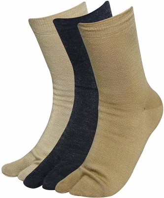 BALENZIA Women Solid Mid-Calf/Crew(Pack of 3)