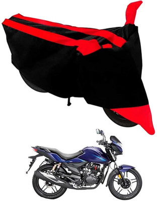KAROBAR Two Wheeler Cover for Honda(CBZ, Black, Red)