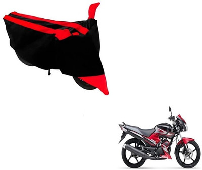 ELECTRIBLES Two Wheeler Cover for Yamaha(SS 125, Black, Red)