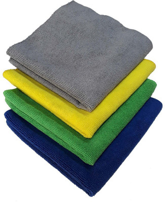 shree shaym Microfiber Vehicle Washing  Cloth(Pack Of 4, 280 GSM)