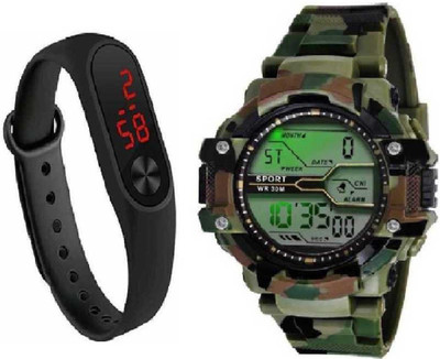 time gp SPORT-5NIR6- New Digital Military Blue Combo Watch - For Boys Watch - For Boys Digital Watch - For Men Digital Watch  - For Men & Women