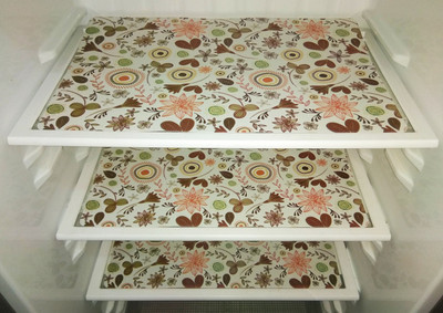 Dakshya Industries Fridge Mat(Width: 29 cm, Multicolor)
