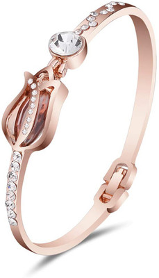 Shining Diva Crystal Crystal Gold-plated Bracelet