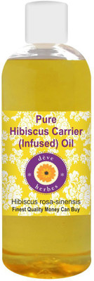 

Deve Herbes Pure Hibiscus Oil 200ml (Hibiscus rosa senensis) 100% Natural Therapeutic Grade(200 ml)