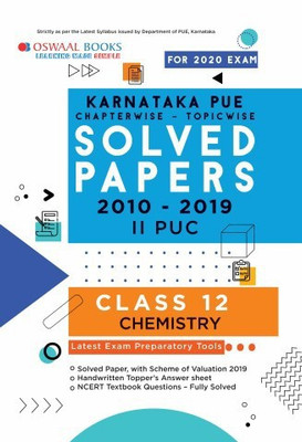 Oswaal Karnataka Pue Solved Papers II Puc Chemistrychapterwise & Topicwise (for March 2020 Exam)(English, Paperback, unknown)