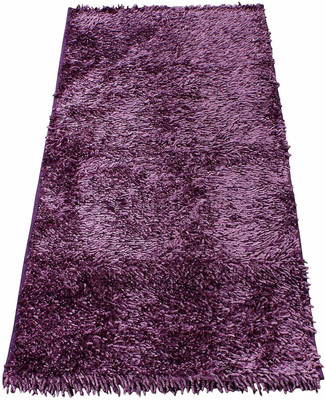YAZLYN COLLECTION Purple Polyester Runner(2 ft,  X 5 ft, Rectangle)