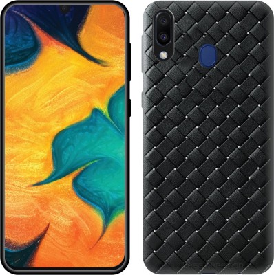 CASE CREATION Back Cover for Samsung Galaxy A30(Black, 3D Case, Pack of: 1)