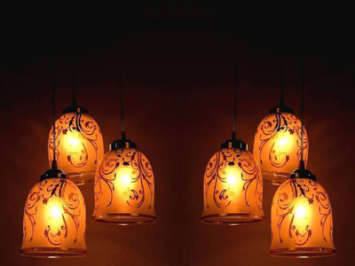 Somil Pendant Lamp Ceiling Lamp(White, Gold)