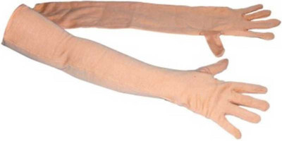 Tridhara Cotton Arm Sleeve For Men & Women(Free, Beige)