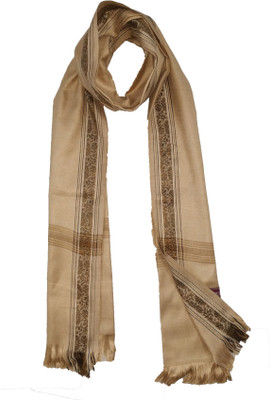 Vrinde Wool Printed Women Shawl(Beige)
