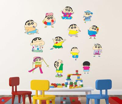 WALLSTICK 65 cm Shin Chan Removable Sticker(Pack of 1)