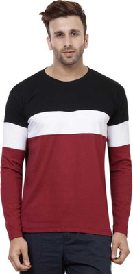FASHNET Colorblock Men Round Neck Reversible Multicolor T-Shirt