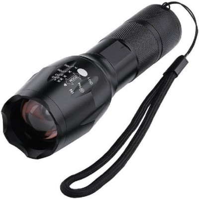 Life Friends Heavy Duty Long Range Fast Charge XL-T6 Torch(Black, 4 cm, Rechargeable)