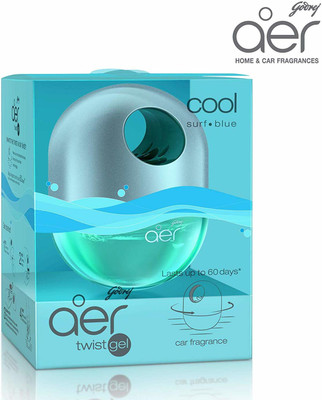 Godrej Aer Aqua - Cool Surf Blue Air & Car Freshener Car Freshener Diffuser Cool Surf Blue(45 ml)